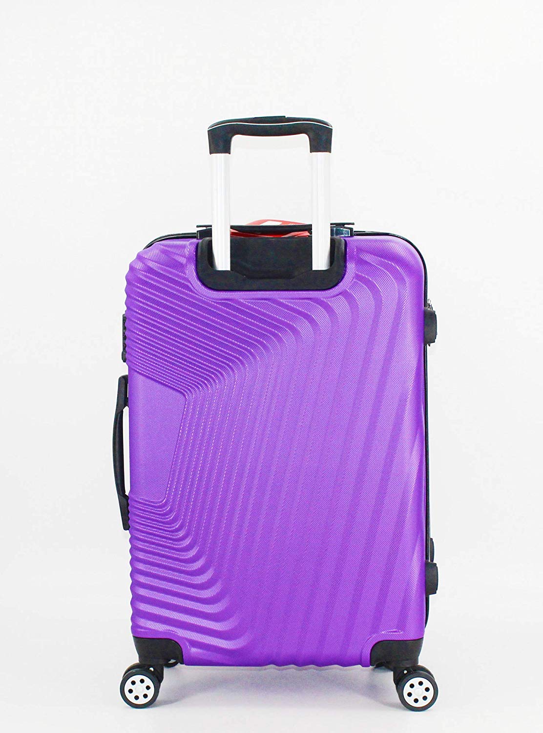 luggage travel trolley with 4 wheels 3 pieces set,purple 9003